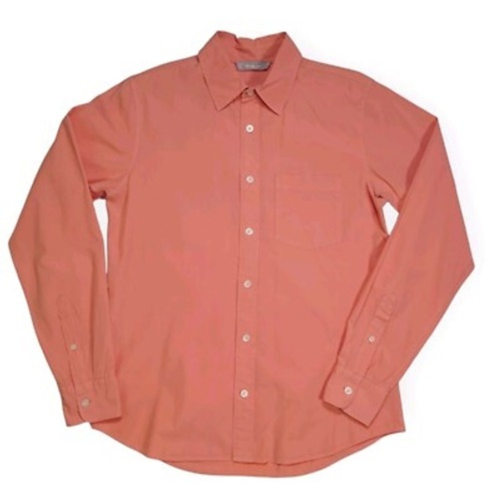 Everlane Relaxed Oxford Shirt Coral Pink Organic Cotton Button Down Size 6